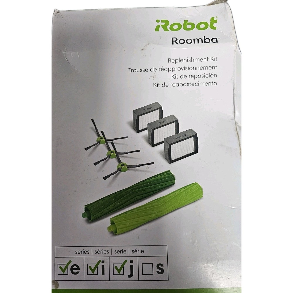 iRobot Roomba Replenishment Kit w/ Edge-Sweeping Brushes & HE Filters